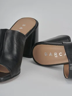 Hot Ciabatte tacco 7cm pelle Donna Ciabatte