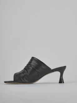 Clearance Ciabatte tacco 6cm pelle Donna Ciabatte