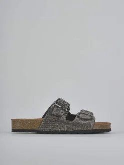 Online Ciabatte tacco 1cm pelle Donna Ciabatte