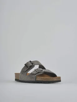 Online Ciabatte tacco 1cm pelle Donna Ciabatte