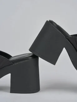 Sale Ciabatte tacco 6cm pelle Donna Ciabatte