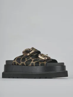 Best Ciabatte tacco 1cm pelle Donna Ciabatte