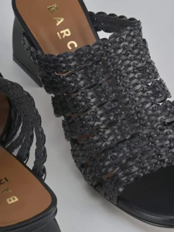 Hot Ciabatte tacco 5cm pelle Donna Ciabatte