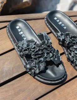 Best Ciabatte tacco 1cm pelle Donna Ciabatte