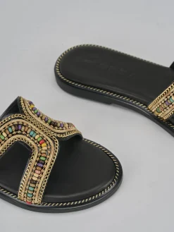 Hot Ciabatte tacco 1cm pelle Donna Ciabatte