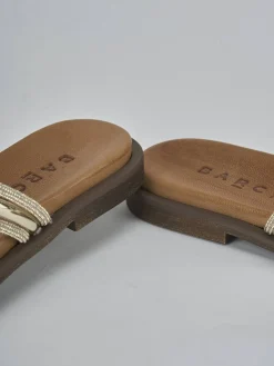 Outlet Ciabatte tacco 1cm pelle Donna Ciabatte