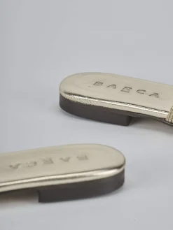 Best Ciabatte tacco 1cm pelle Donna Ciabatte