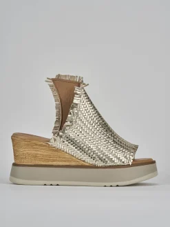 New Ciabatte tacco 8cm pelle Donna Ciabatte