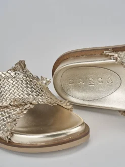 Ciabatte tacco 1cm pelle Donna Ciabatte