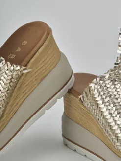 Sale Ciabatte tacco 8cm pelle Donna Ciabatte