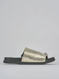 Ciabatte tacco 1cm pelle Donna Ciabatte