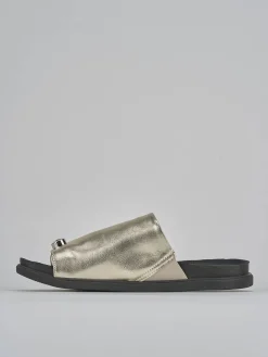 Ciabatte tacco 1cm pelle Donna Ciabatte