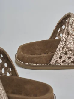 Best Ciabatte tacco 1cm pelle Donna Ciabatte