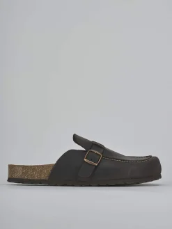 New Ciabatte tacco 1cm pelle testa Uomo Ciabatte