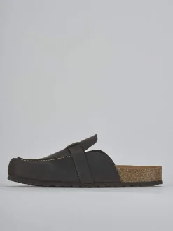 New Ciabatte tacco 1cm pelle testa Uomo Ciabatte