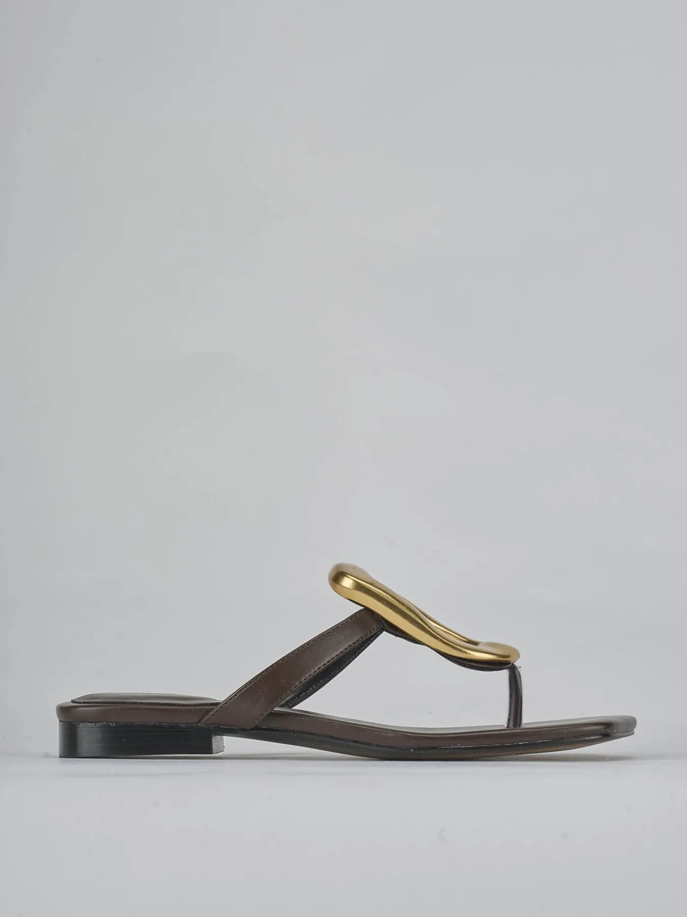 Best Ciabatte tacco 1cm pelle testa Donna Ciabatte