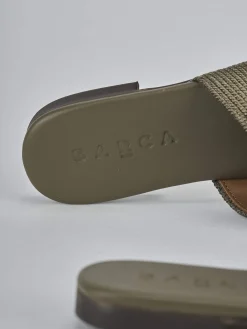 Discount Ciabatte tacco 1cm pelle Donna Ciabatte