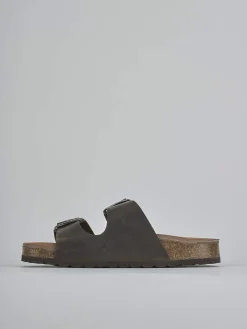 Sale Ciabatte tacco 1cm pelle Donna Ciabatte