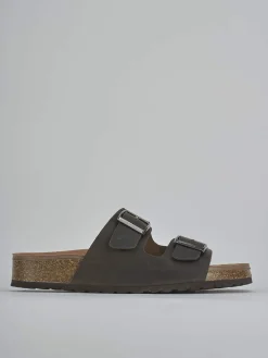 Best Ciabatte tacco 1cm pelle Uomo Ciabatte