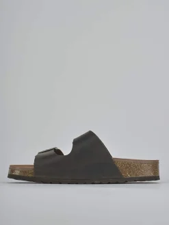 Best Ciabatte tacco 1cm pelle Uomo Ciabatte