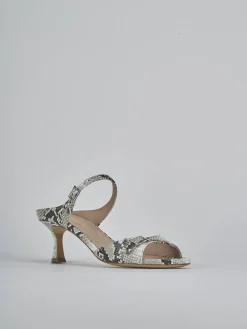 Clearance Ciabatte tacco 5cm pitone Donna Ciabatte