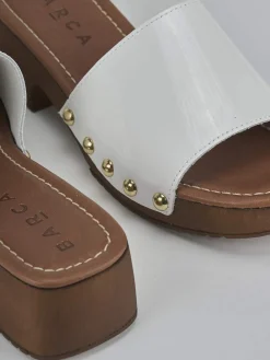 Sale Ciabatte tacco 3cm vernice Donna Ciabatte