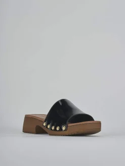 New Ciabatte tacco 3cm vernice Donna Ciabatte