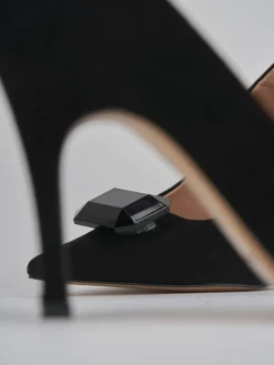 Discount Décolleté tacco 9cm camoscio Donna Décolleté