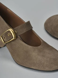 Clearance Décolleté tacco 6cm camoscio Donna Décolleté