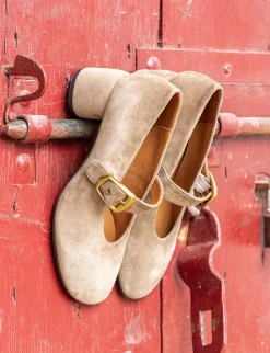 Clearance Décolleté tacco 6cm camoscio Donna Décolleté