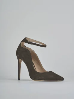 New Décolleté tacco 10cm camoscio testa Donna Décolleté