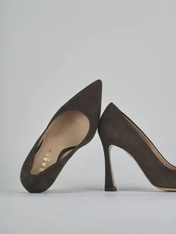 Online Décolleté tacco 9cm camoscio testa Donna Décolleté