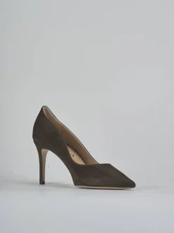 Décolleté tacco 7cm camoscio testa Donna Décolleté