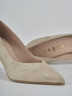 Hot Décolleté tacco 7cm camoscio Donna Décolleté