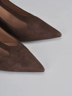 Décolleté tacco 9cm camoscio testa Donna Décolleté