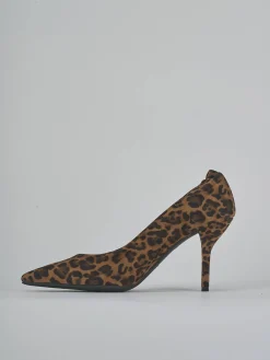 Clearance Décolleté tacco 7cm camoscio Donna Décolleté