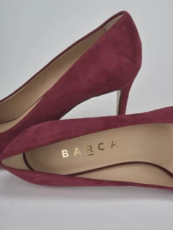 Outlet Décolleté tacco 7cm camoscio bordo' Donna Décolleté