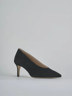 Clearance Décolleté tacco 5cm camoscio Donna Décolleté