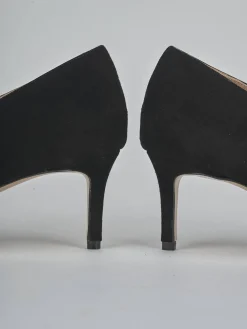 Clearance Décolleté tacco 5cm camoscio Donna Décolleté