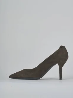 Discount Décolleté tacco 7cm camoscio testa Donna Décolleté