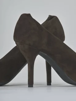 Discount Décolleté tacco 7cm camoscio testa Donna Décolleté