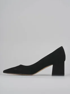 Clearance Décolleté tacco 5cm camoscio Donna Décolleté