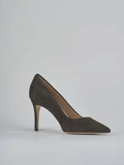 Décolleté tacco 7cm camoscio testa Donna Décolleté