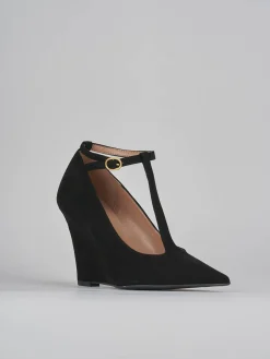 Clearance Décolleté tacco 9cm camoscio Donna Décolleté