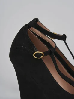 Clearance Décolleté tacco 9cm camoscio Donna Décolleté