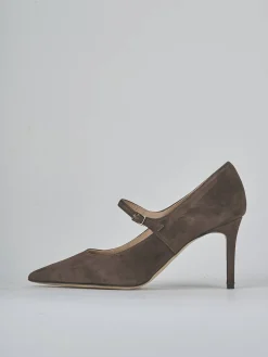 Discount Décolleté tacco 7cm camoscio testa Donna Décolleté