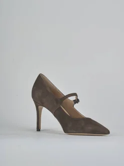 Discount Décolleté tacco 7cm camoscio testa Donna Décolleté