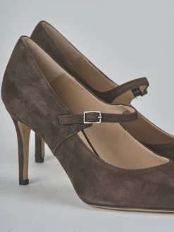 Discount Décolleté tacco 7cm camoscio testa Donna Décolleté