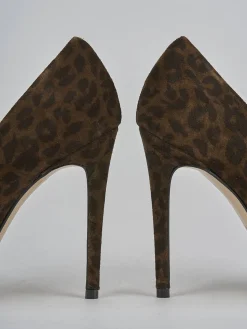 Outlet Décolleté tacco 10cm camoscio Donna Décolleté