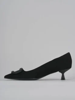 Clearance Décolleté tacco 5cm camoscio Donna Décolleté